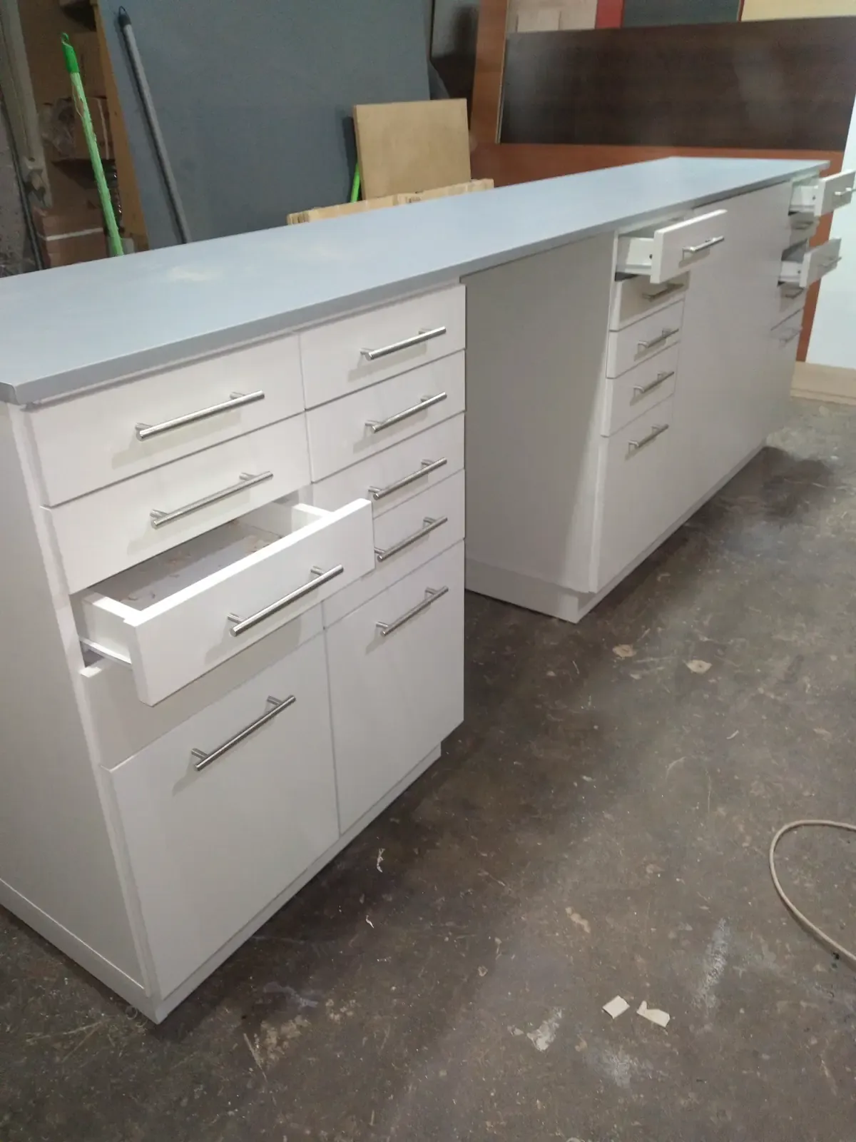 Mueble Bajo 3m – Múltiples Cajones – Combinado