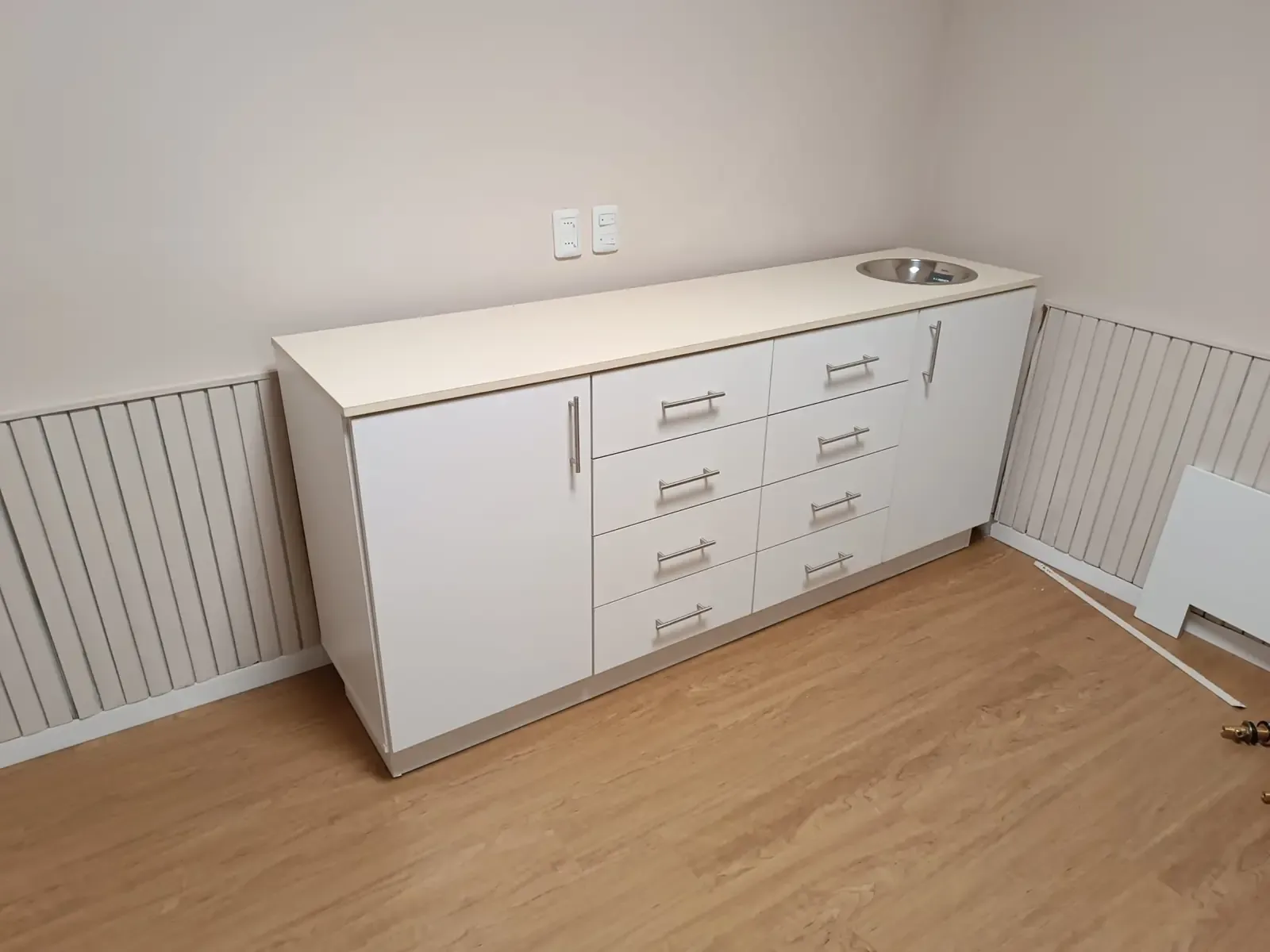 Mueble Bajo 1.90m – Cajón, Puerta y Bacha – Combinado
